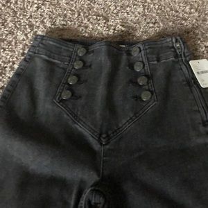 Free people New w/tags-smoke straight jeans